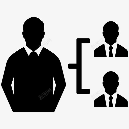 商人业务结构层次图标svg_新图网 https://ixintu.com 业务层次第一卷 业务结构 商人 层次 管理 经理