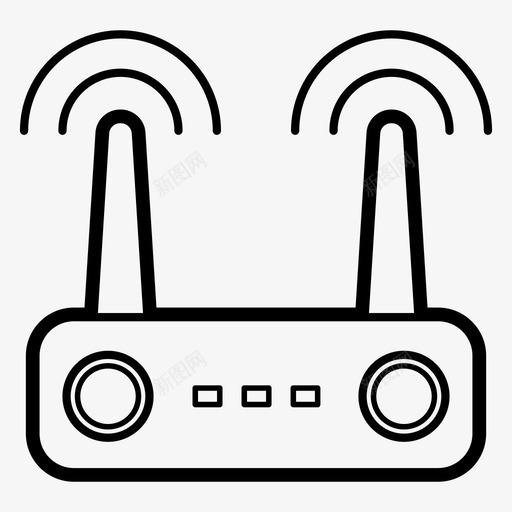 路由器互联网网络图标svg_新图网 https://ixintu.com wifi路由器 互联网 无线路由器 网络 路由器
