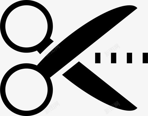 剪刀剪分图标svg_新图网 https://ixintu.com 分 切片 剪 剪刀 接口 纸 锋利