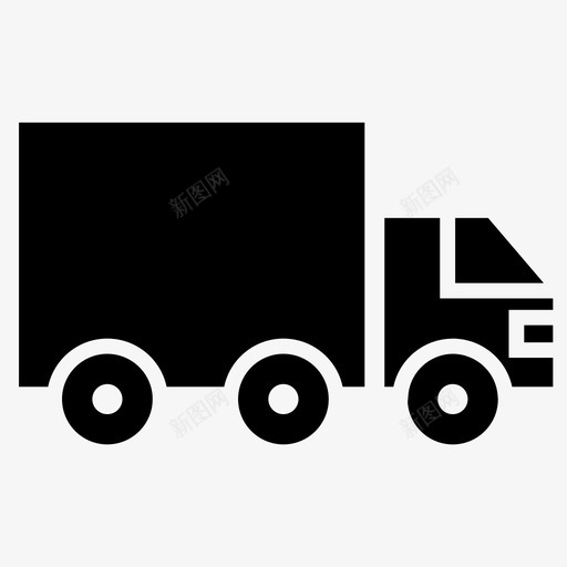 卡车商品运输图标svg_新图网 https://ixintu.com 卡车 商品 运输