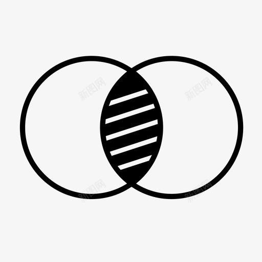 朋友图比较对比图标svg_新图网 https://ixintu.com 信息 图表 对比 朋友图 比较 维恩图