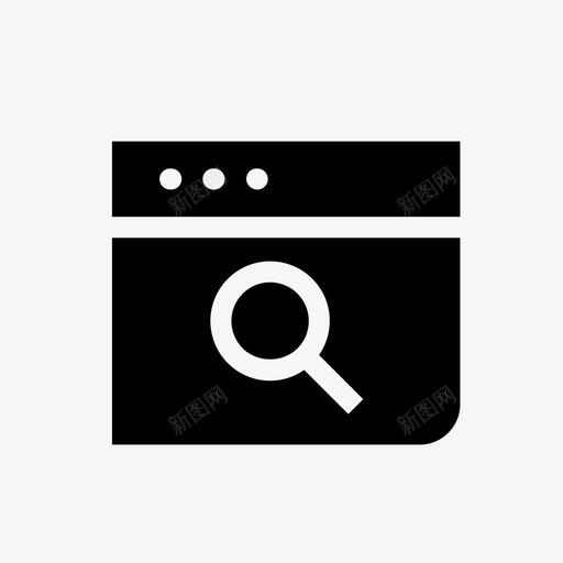 搜索结果浏览器查找图标svg_新图网 https://ixintu.com 互联网 搜索结果 查找 浏览器 迷你图标集2网页设计设备