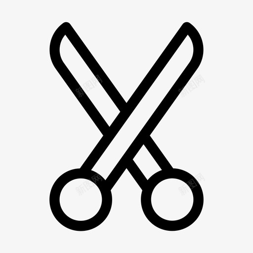 剪刀剪刀图标svg_新图网 https://ixintu.com 刀 剪 剪刀 器皿 文具 随机收集09