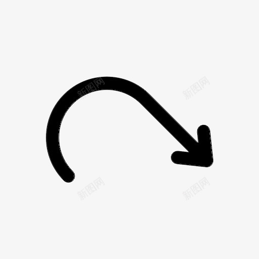 转箭东南图标svg_新图网 https://ixintu.com 东 东南 南 转箭