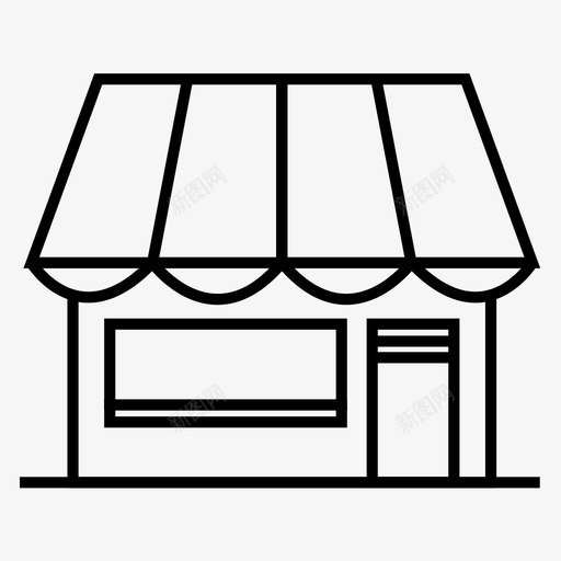 商店商业购买图标svg_新图网 https://ixintu.com 商业 商店 市场 购买