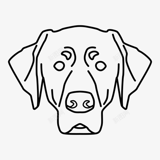 拉布拉多猎犬动物狗图标svg_新图网 https://ixintu.com 动物 宠物 拉布拉多猎犬 狗