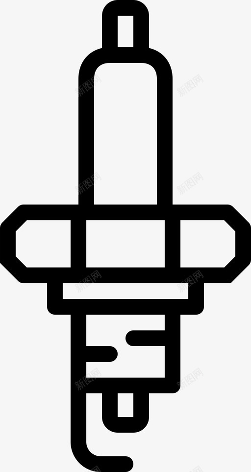 插头汽车点火装置图标svg_新图网 https://ixintu.com smashicons汽车零件概述 插头 汽车 点火装置 车辆 零件