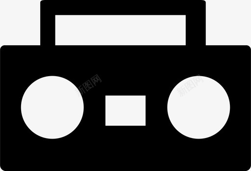 音乐播放器80年代收音机复古音响图标svg_新图网 https://ixintu.com 80年代收音机 复古音响 电器 盒式录音机 立体声音响 音乐播放器 音箱