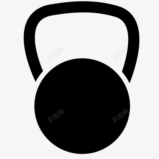 壶铃式交叉式举重图标svg_新图网 https://ixintu.com 举重 交叉式 健身 壶铃式 锻炼
