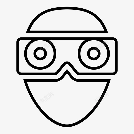 虚拟现实三维眼镜图标svg_新图网 https://ixintu.com 三维 可视化 护目镜 眼镜 虚拟现实 虚拟现实眼镜可视化