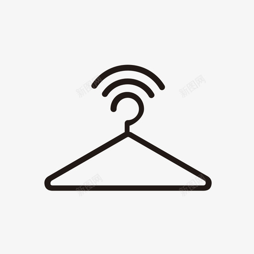 智能商店wifi衣架物联网图标svg_新图网 https://ixintu.com 智能商店wifi 智能精品wifi 物联网 衣架 购物 零售