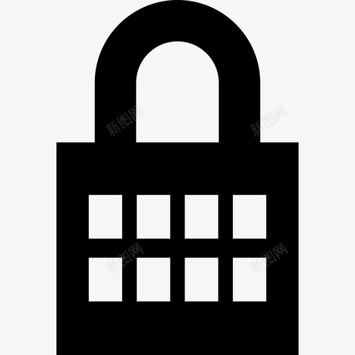 上锁的挂锁接口钥匙和锁图标svg_新图网 https://ixintu.com 上锁的挂锁 接口 钥匙和锁