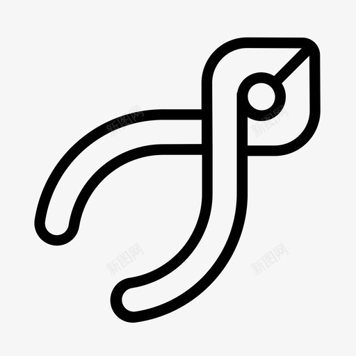 钳子结构图标svg_新图网 https://ixintu.com 结构 钳子