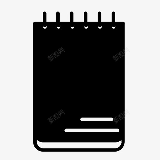 记事本封面办公室图标svg_新图网 https://ixintu.com 办公室 封面 工作 记事本