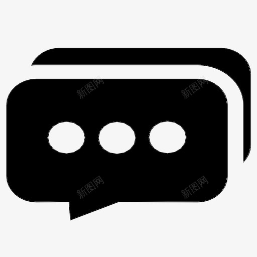 聊天交谈对话图标svg_新图网 https://ixintu.com 交谈 对话 演讲 聊天 谈话
