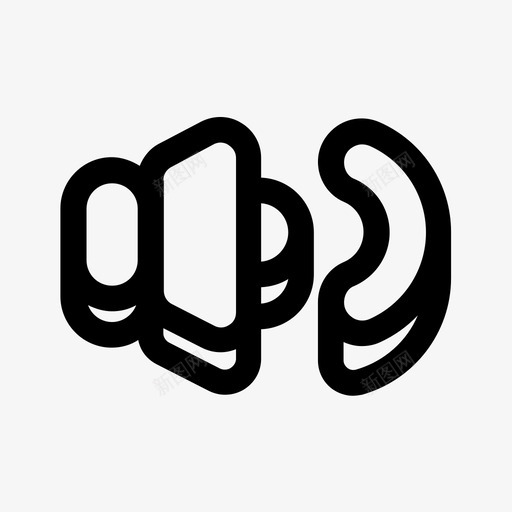 低音量安抚跟踪图标svg_新图网 https://ixintu.com 低音量 媒体播放器 安抚 扬声器声音 跟踪 镇定