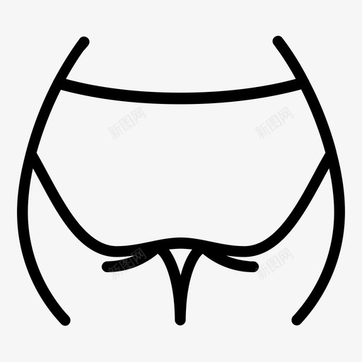 内衣屁股内裤图标svg_新图网 https://ixintu.com 内衣 内裤 女人 屁股 性 性感内衣
