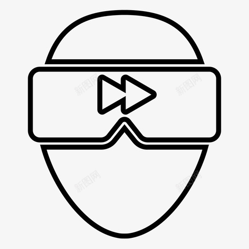 虚拟现实三维眼镜图标svg_新图网 https://ixintu.com 三维 可视化 护目镜 眼镜 虚拟现实 虚拟现实眼镜可视化