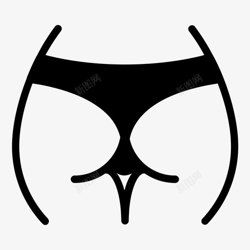 内衣屁股内裤图标svg_新图网 https://ixintu.com 内衣 内裤 女人 屁股 性 性感内衣