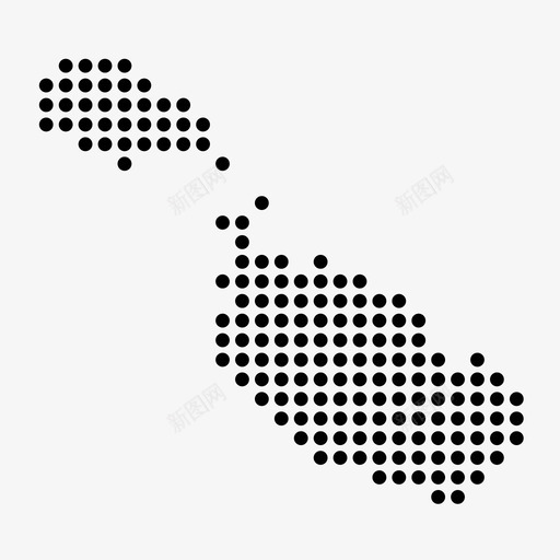 马耳他国家位置图标svg_新图网 https://ixintu.com 世界地图点 位置 国家 地区 地图 马耳他