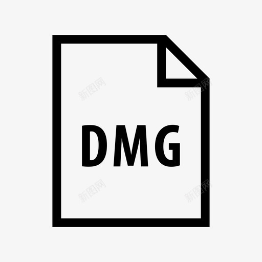 dmg文件apple磁盘图标svg_新图网 https://ixintu.com apple dmg文件 卷 图像 文件类型 磁盘