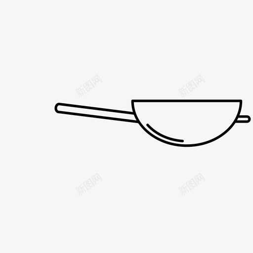 炒锅亚洲厨房烹饪图标svg_新图网 https://ixintu.com 亚洲厨房 厨具 炒锅 烹饪 终极晚餐系列 食物
