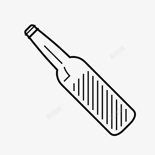 啤酒瓶酒精饮料图标svg_新图网 https://ixintu.com 啤酒瓶 水容器 液体 玻璃 酒精 饮料