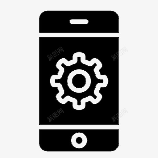 智能手机设置应用程序设备图标svg_新图网 https://ixintu.com 应用程序 智能手机设置 移动设备 设备