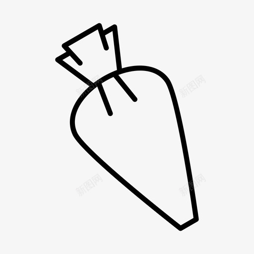 管道袋奶油乳酪装饰图标svg_新图网 https://ixintu.com 奶油乳酪 烘焙用具 管道袋 糖霜 装饰