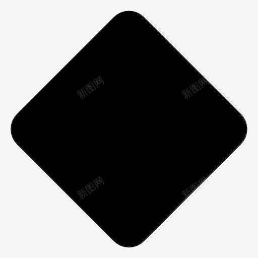 钻石道路标志图标svg_新图网 https://ixintu.com 交通 标志 警告 道路 钻石
