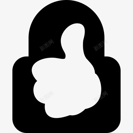 指纹锁安全钥匙和锁图标svg_新图网 https://ixintu.com 安全 指纹锁 钥匙和锁