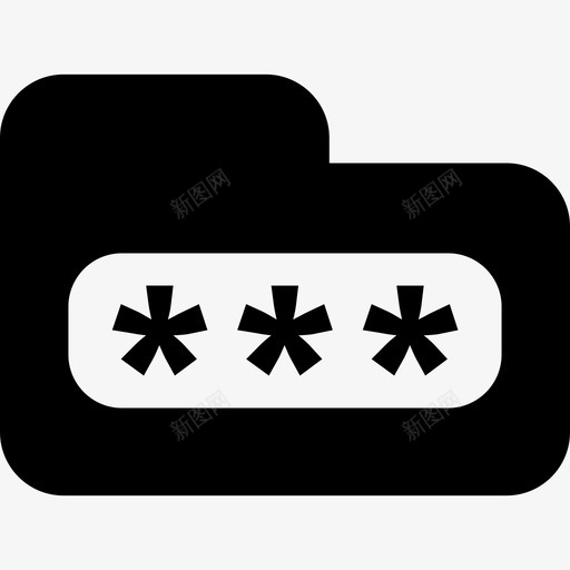 文件夹密码安全性密钥和锁图标svg_新图网 https://ixintu.com 安全性 密钥和锁 文件夹密码
