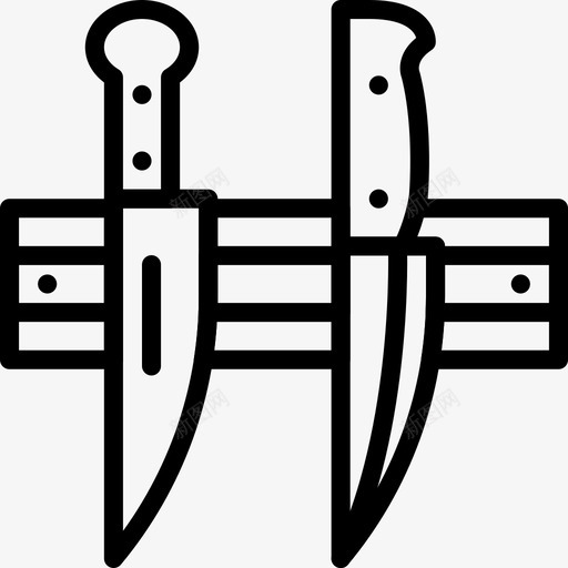磁刀条烹饪切割图标svg_新图网 https://ixintu.com smashicons美食2大纲 刀具 切割 烹饪 磁刀条 美食 食物