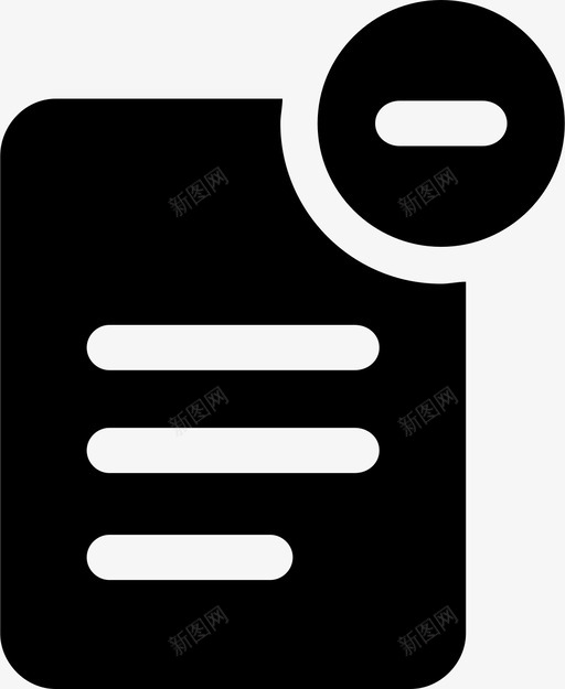 取消订单删除文档图标svg_新图网 https://ixintu.com 列表 删除 取消订单 文档 菜单 餐厅pos