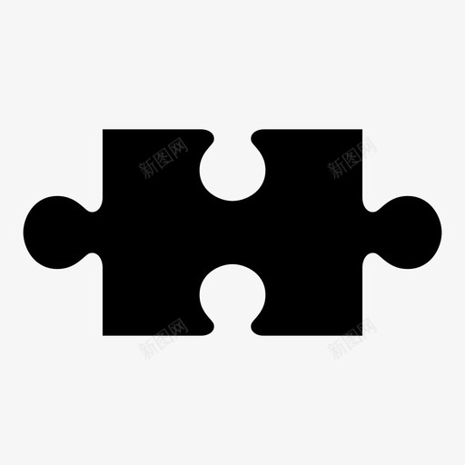 拼图拼图块连接模块图标svg_新图网 https://ixintu.com 形状 拼图拼图块 插件 模块 连接 部件