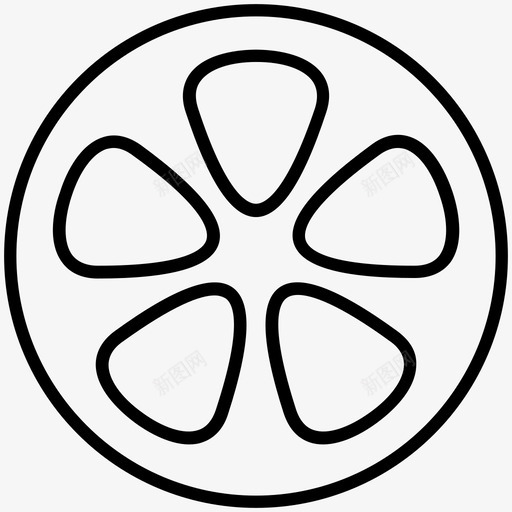 金橘水果部分图标svg_新图网 https://ixintu.com 水果 热带 维生素 美味的热带水果 部分 金橘 金缕梅