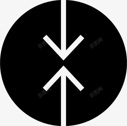 两个箭头进入按钮圆圈图标svg_新图网 https://ixintu.com 两个箭头进入 关闭 压缩 圆圈 圆形 按钮 箭头在圆圈中