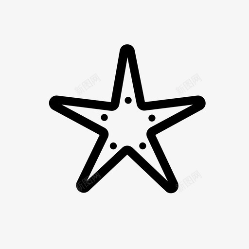 海星海洋大海图标svg_新图网 https://ixintu.com 大海 海星 海洋