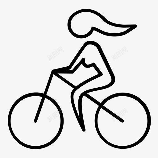 女自行车手自行车女孩图标svg_新图网 https://ixintu.com 女孩 女自行车手 自行车 自行车收藏