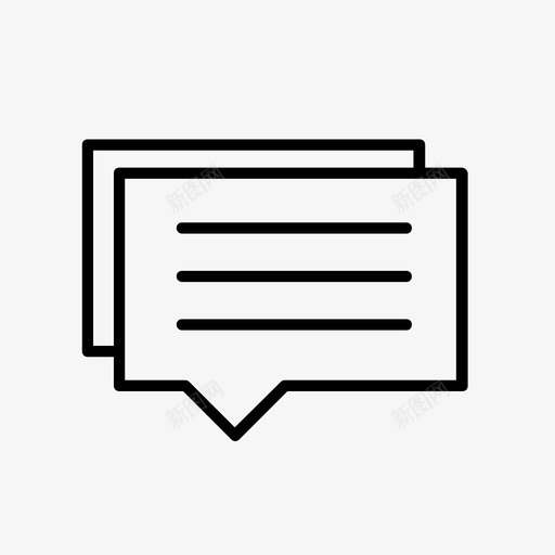 语音气泡警报通信图标svg_新图网 https://ixintu.com 警报 语音气泡 说话 通信
