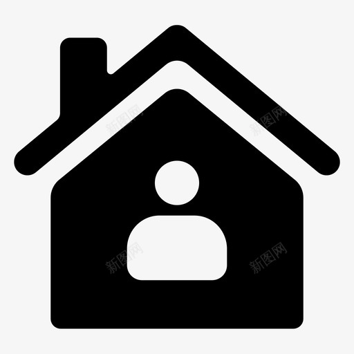 公民住宅邻居图标svg_新图网 https://ixintu.com 住宅 公民 用户 邻居