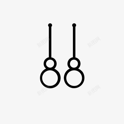 采购产品耳环珠宝长耳环图标svg_新图网 https://ixintu.com 珠宝 贵重物品 采购产品耳环 长耳环