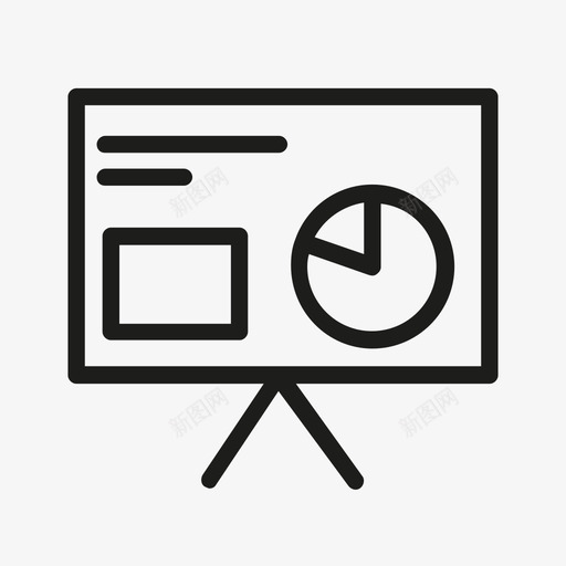 演示板文档便笺图标svg_新图网 https://ixintu.com 便笺 办公室 幻灯片 文档 演示板