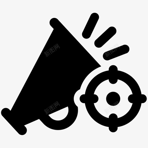 目标广告营销促销图标svg_新图网 https://ixintu.com 促销 商业营销第15卷 目标广告 目标营销 营销