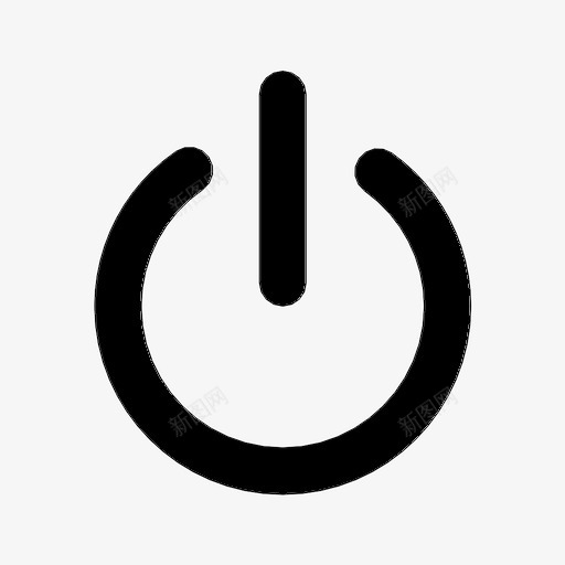电源键按钮关闭图标svg_新图网 https://ixintu.com 关闭 按钮 用户界面 电源键