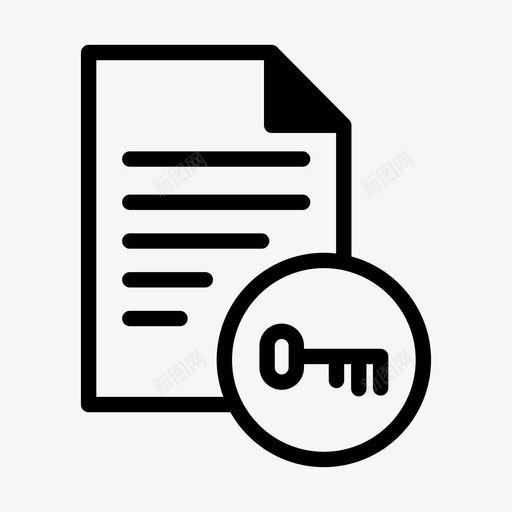 文档密钥文档密码文档保护图标svg_新图网 https://ixintu.com 受保护文档 安全文件 文档保护 文档密码 文档密钥 机密文件