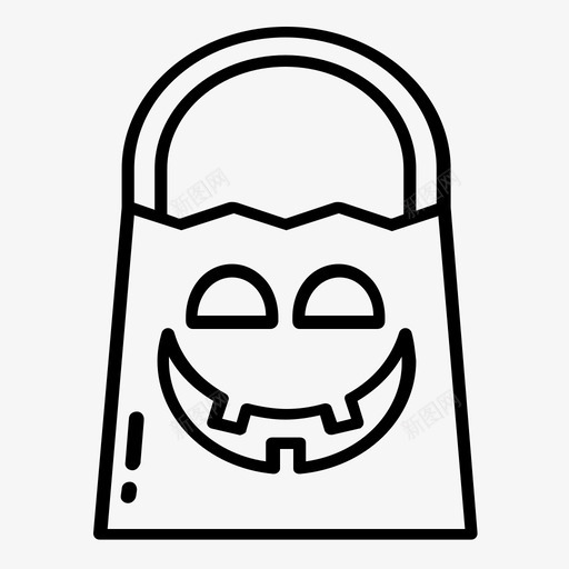 糖果袋坏的万圣节图标svg_新图网 https://ixintu.com 万圣节 坏的 恐怖 甜蜜 糖果袋