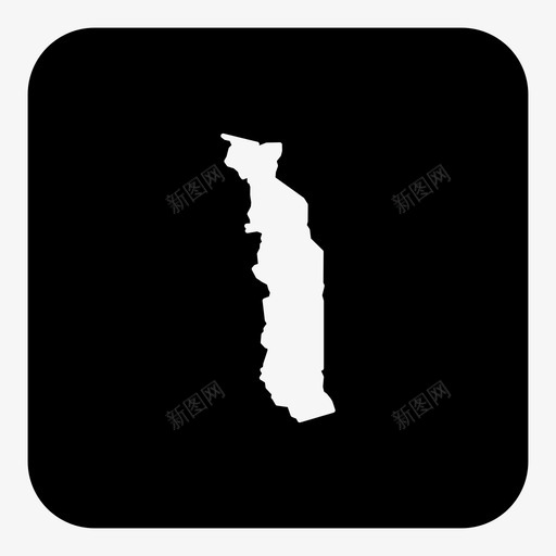 多哥非洲国家图标svg_新图网 https://ixintu.com 世界地图广场 位置 国家 地图 多哥 非洲