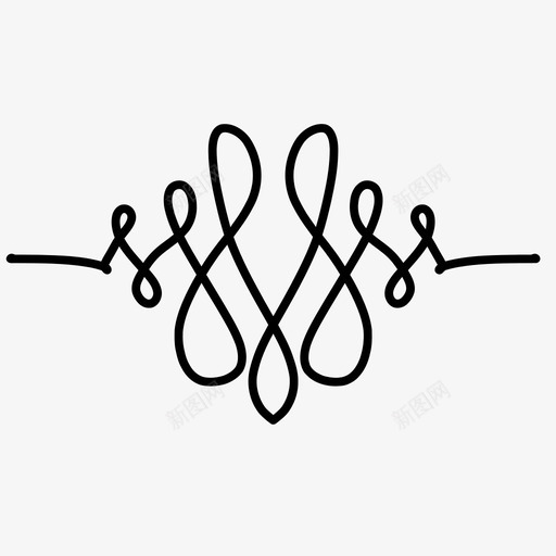 装饰物边框分隔器图标svg_新图网 https://ixintu.com 分隔器 漩涡 装饰物 边框 随机装饰物和边框