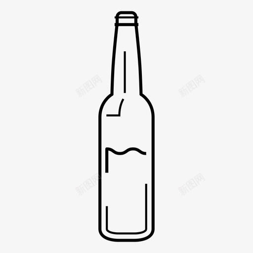 啤酒瓶酒精饮料图标svg_新图网 https://ixintu.com 啤酒瓶 水容器 液体 玻璃 酒精 饮料